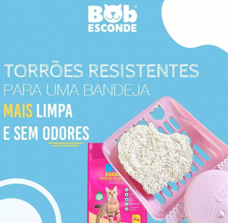 Areia Sanitária - Peludita 2Kg - ATÉ 3 MESES DE DURAÇÃO!