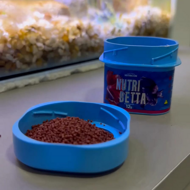 Kit Ração para Peixe Betta - Nutribetta Nutricon (12g) com Refil