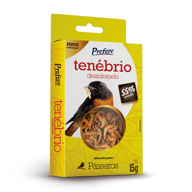 Prefere Tenébrio Desidratado para Pássaros (15g)