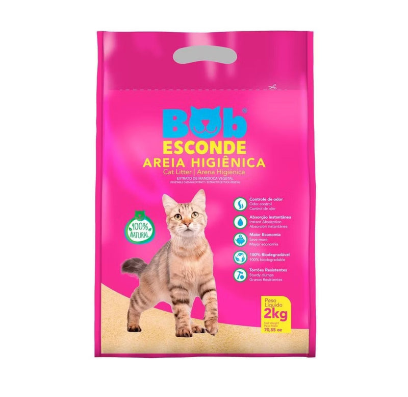 Areia Sanitária - Peludita 2Kg - ATÉ 3 MESES DE DURAÇÃO!