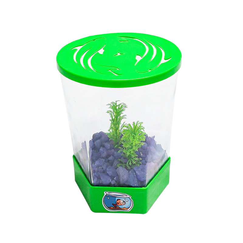 Aquário Beteira para Peixe Betta Verde (1,5L)