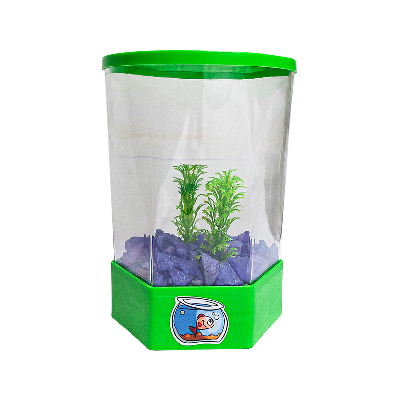 Aquário Beteira para Peixe Betta Verde (1,5L)