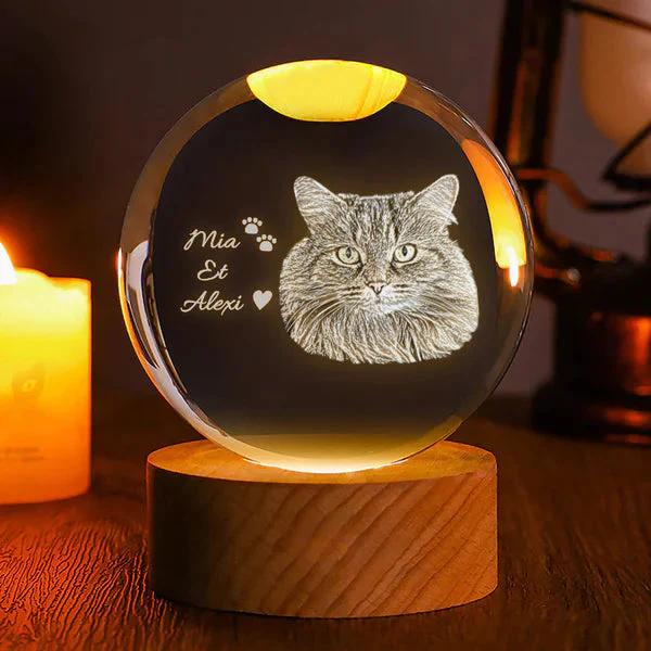 Luminária Esfera 3D Personalizada Peludita