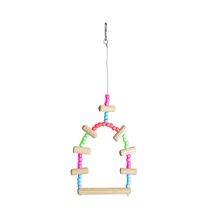 Brinquedo Calopsita - Poleiro Balanço Decorado