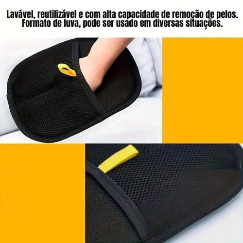 Luva Eletrostática Removedora de Pelos Pet - Peludita