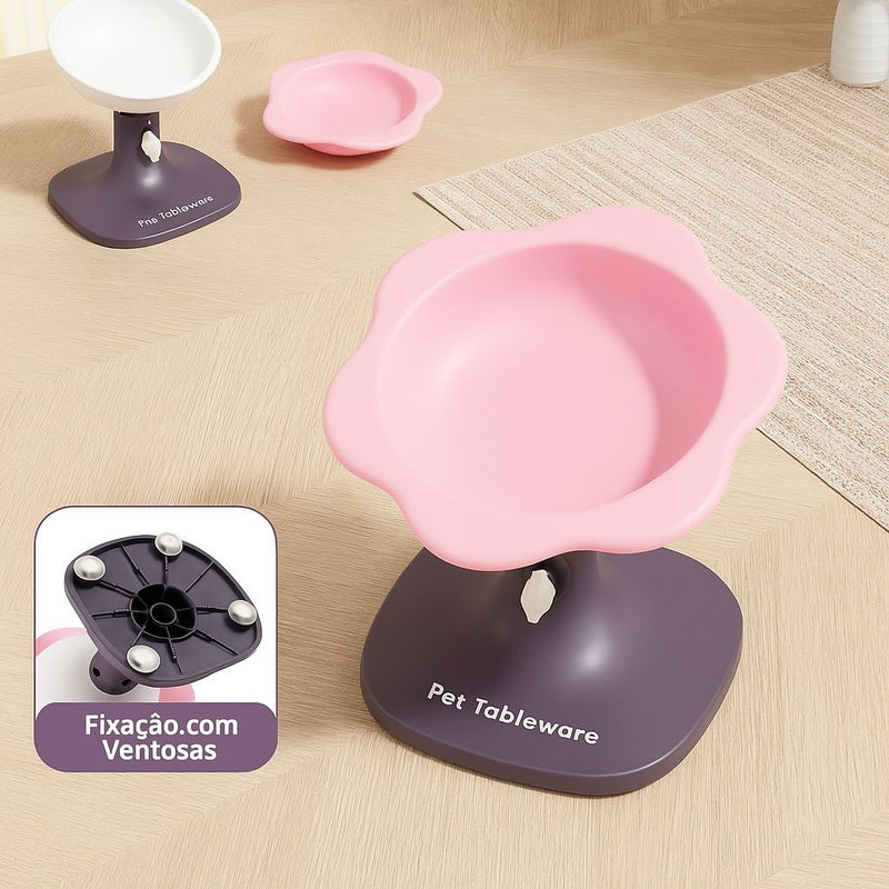 Comedouro Ergonômico Pétala - Peludita