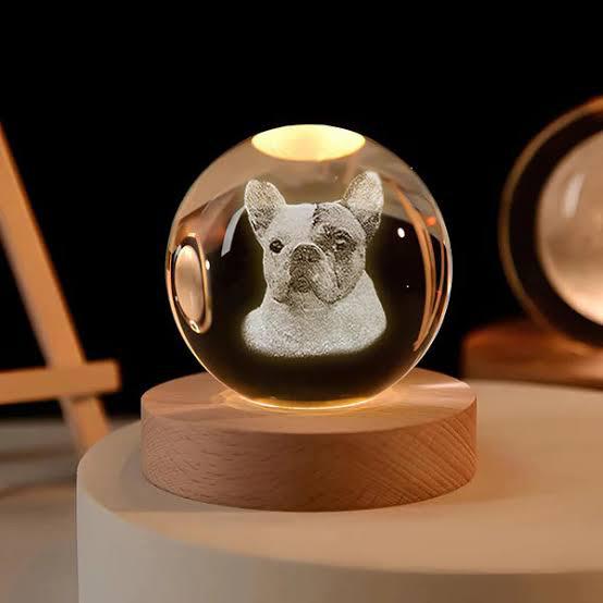 Luminária Esfera 3D Personalizada Peludita